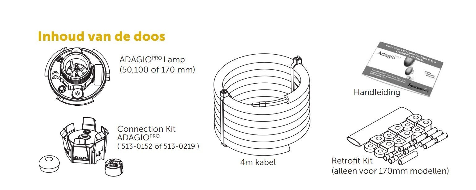 Adagio Pro WARM Wit, Ø170mm