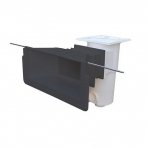 Skimmer hoog niveau, brede mond Antraciet - Aquareva (SL119-M-GA)