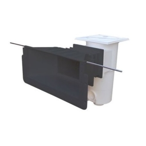 Skimmer hoog niveau, brede mond Antraciet - Aquareva (SL119-M-GA)