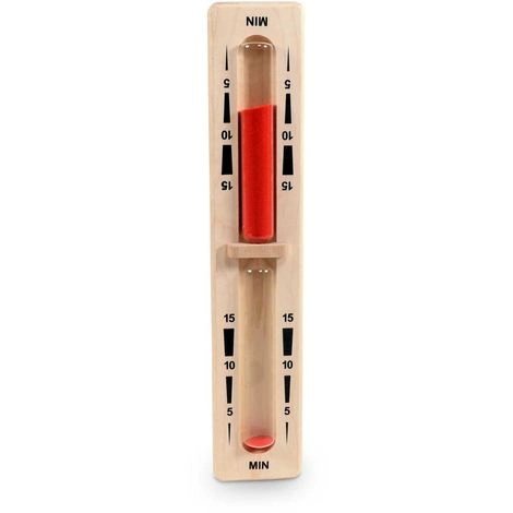 Sauna zandloper Premium 15 min. - Rood zand  - Eliga