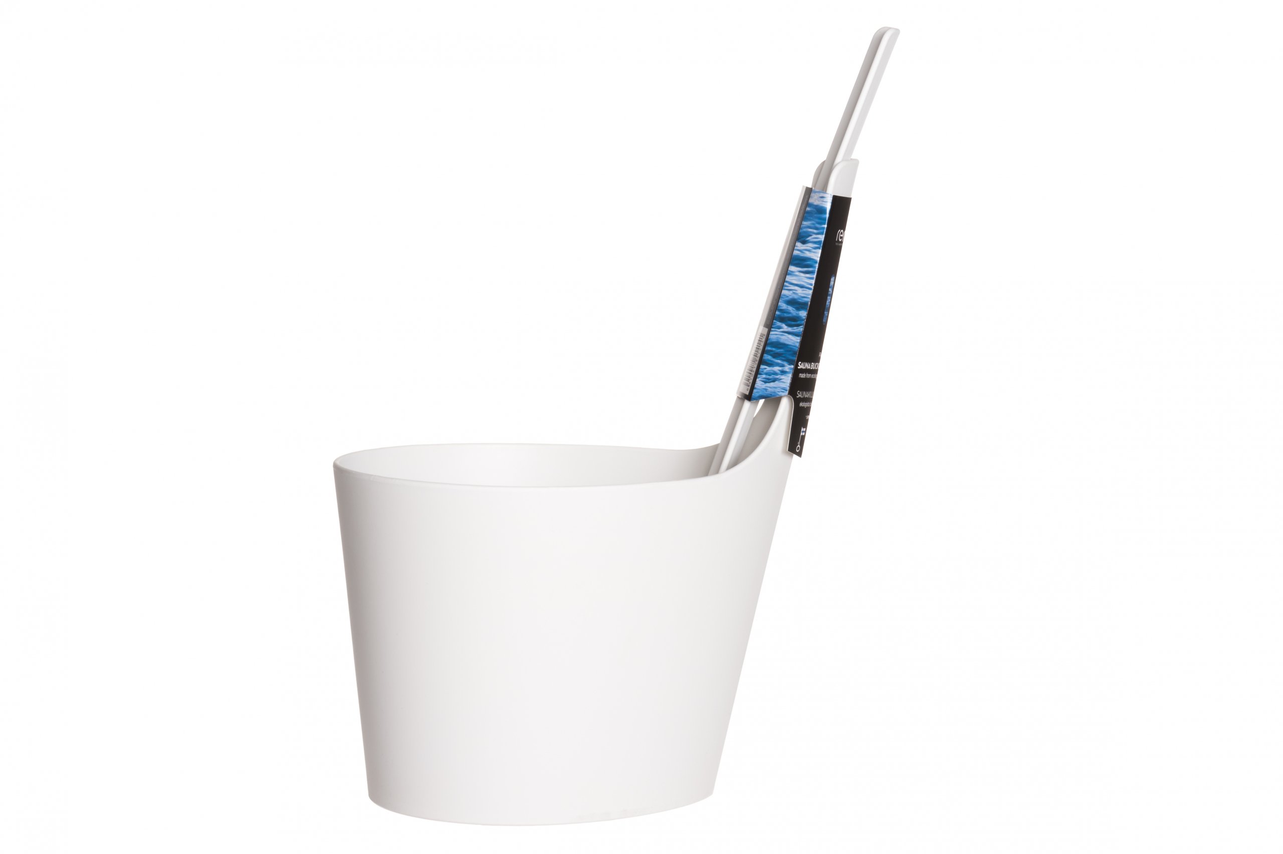 Design Sauna emmer-set - kunststof wit (5L)