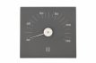 Rento Aluminium Thermometer vierkant - Grijs