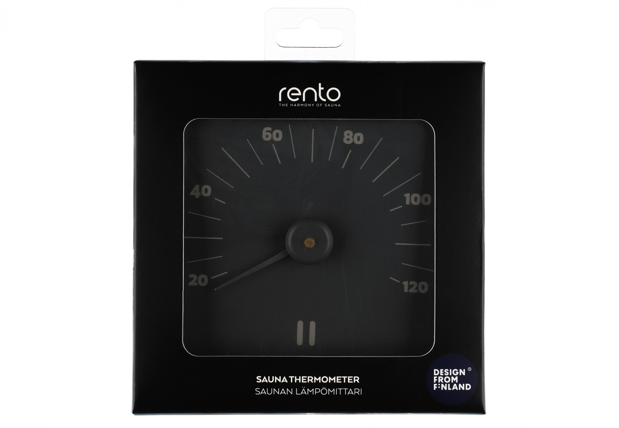 Rento Aluminium Thermometer vierkant - Grijs