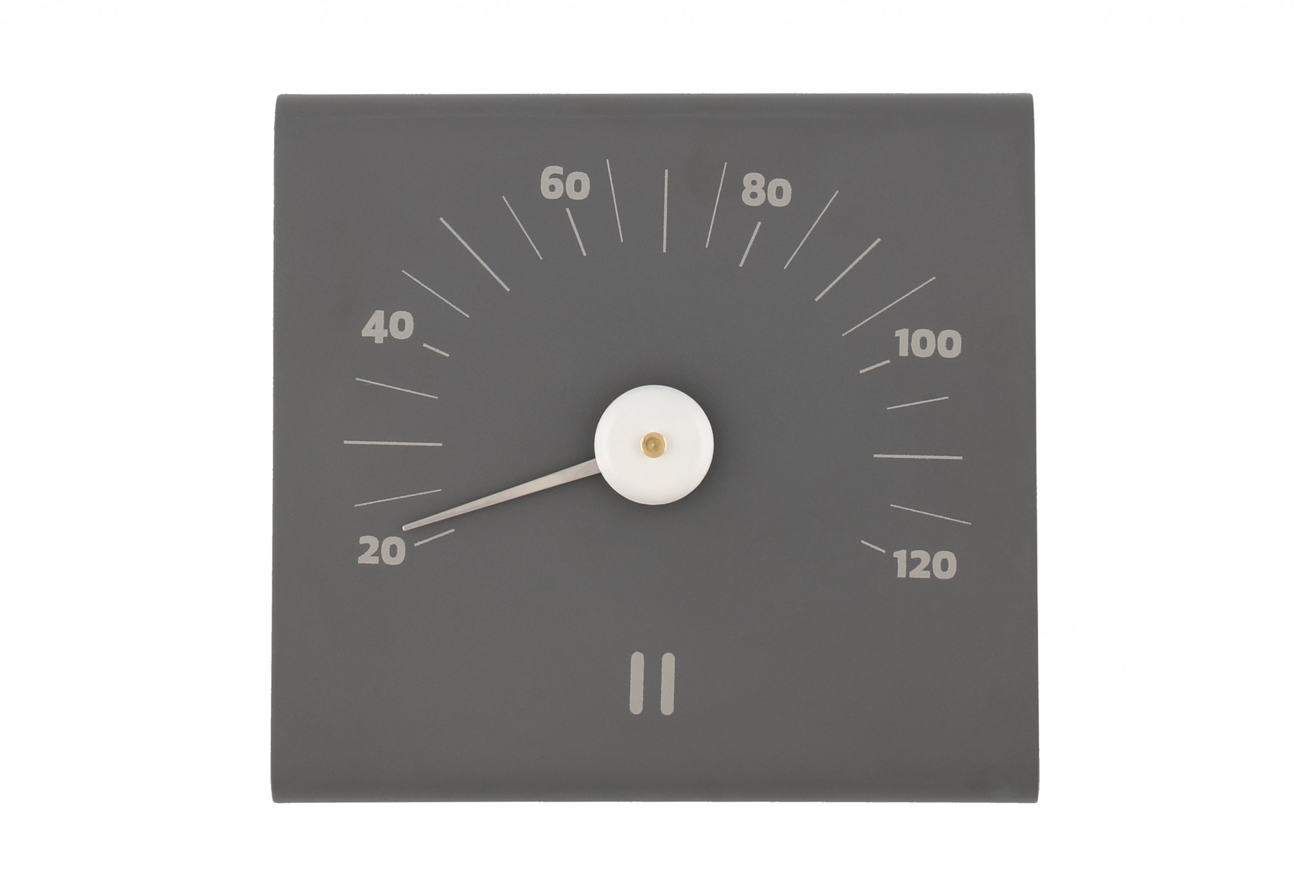 Rento Aluminium Thermometer vierkant - Grijs