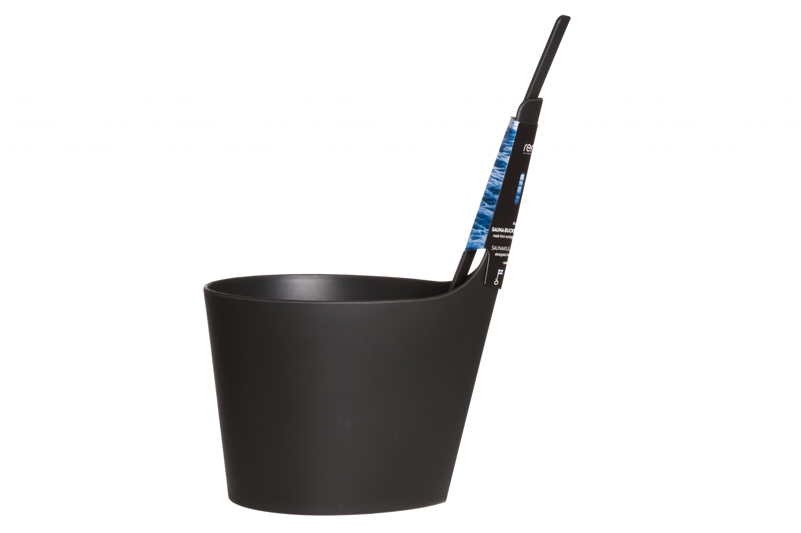 Rento Pisara Design Sauna emmer en lepel - Zwart