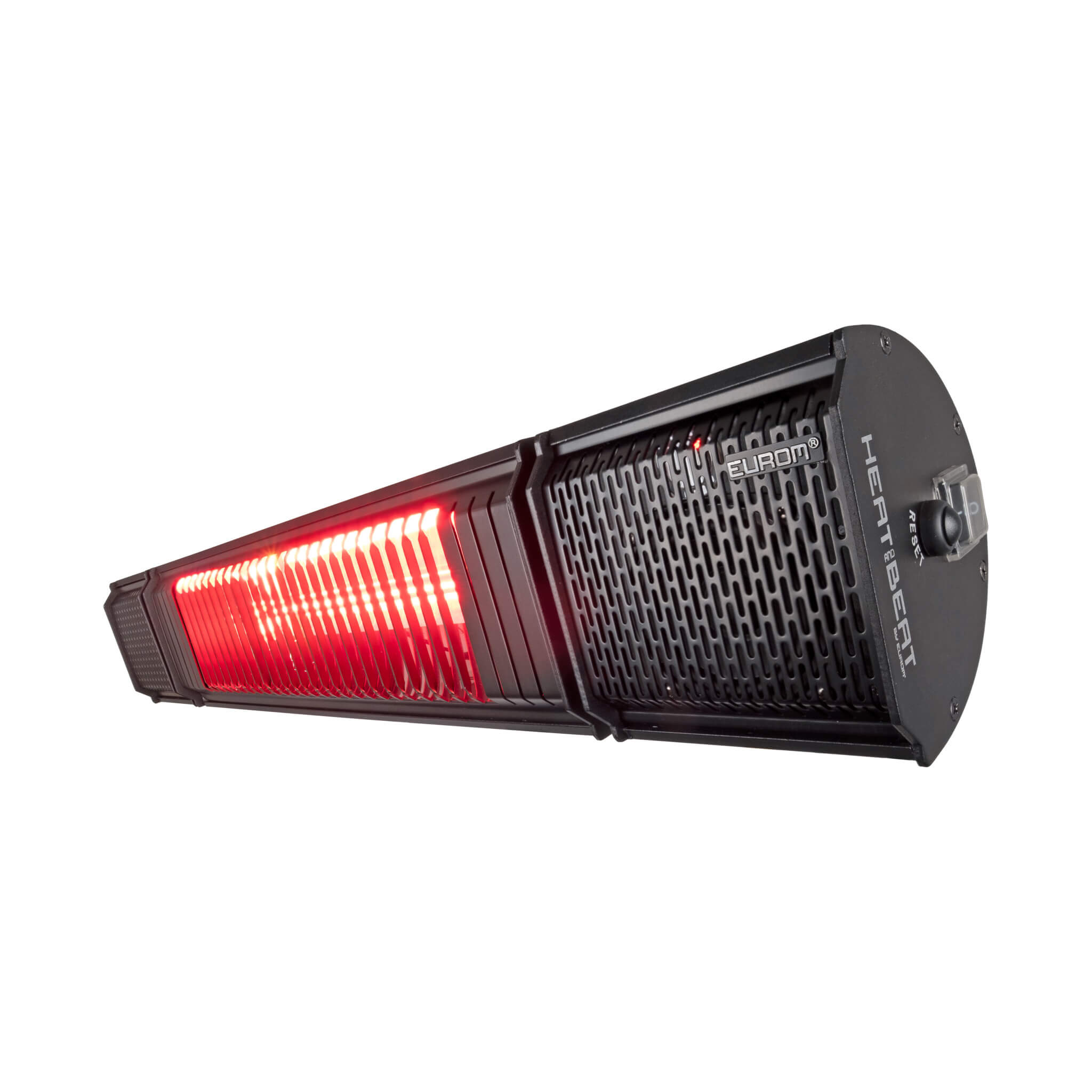 Eurom Heat and Beat zwart terrasverwarmer