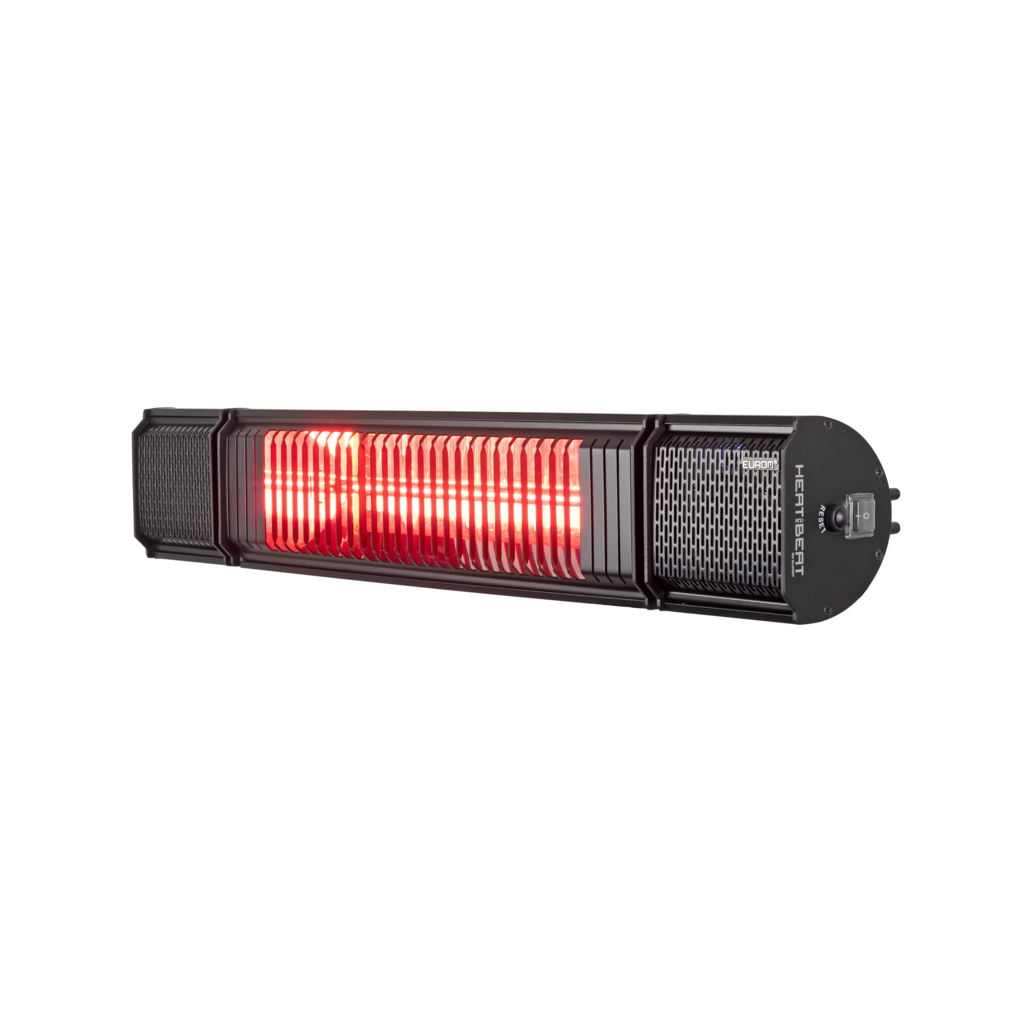 Eurom Heat and Beat zwart terrasverwarmer