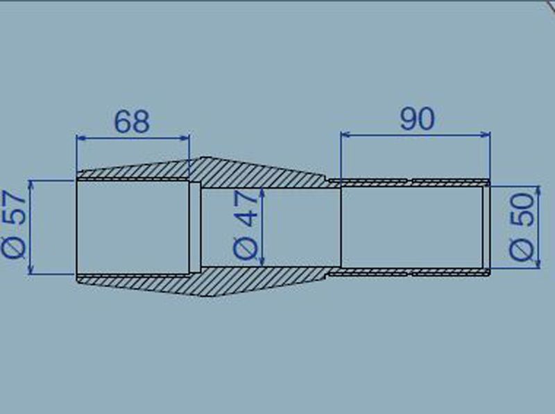 Muurdoorvoer BWT 250mm wit