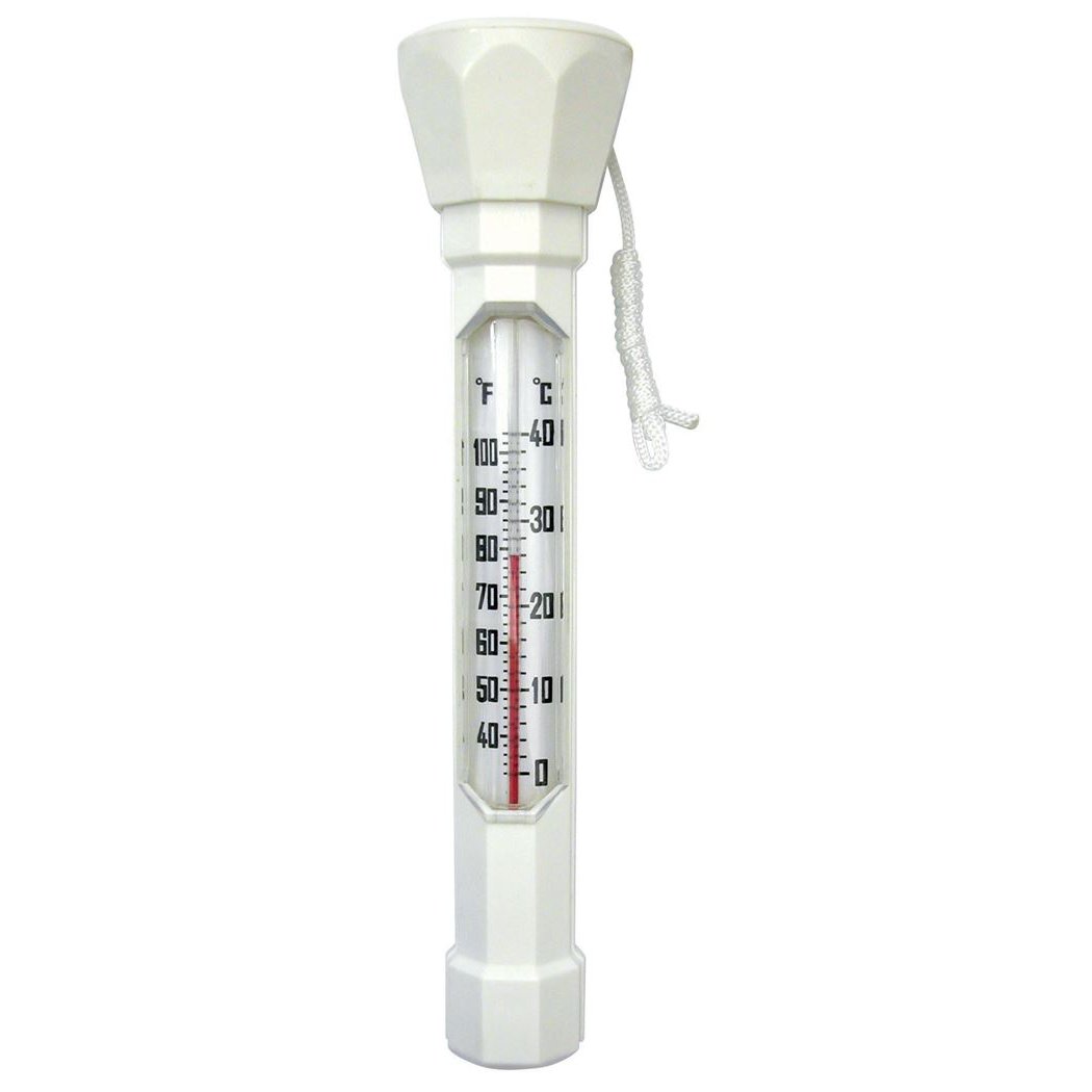 Drijvende staaf thermometer met koord voor zwembad - Kokido