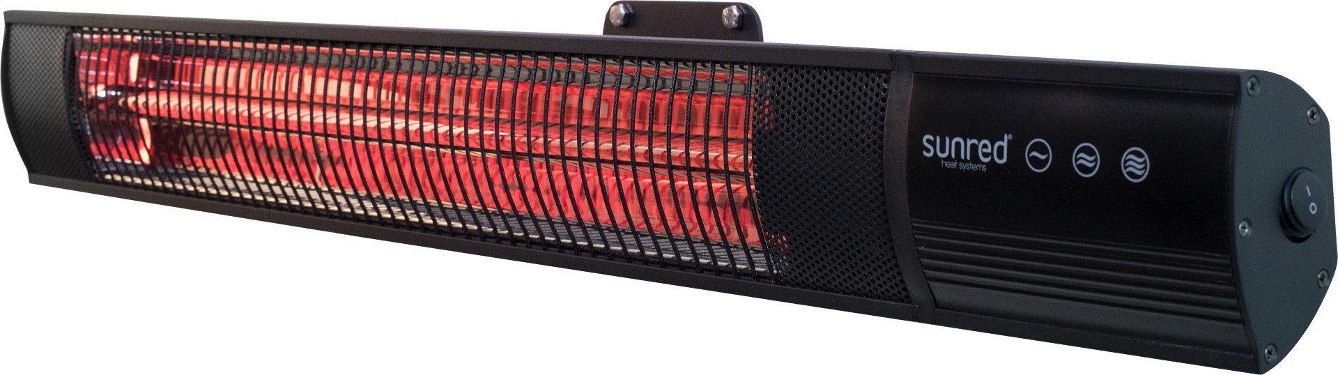 Sunred Heater Royal Diamond Dark Wall 1500 terrasverwarmer