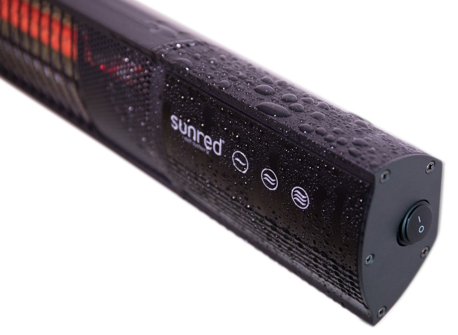 Sunred Heater Royal Diamond Dark Wall 1500 terrasverwarmer