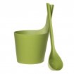 Rento Pisara Design Sauna emmer en lepel - Mos groen