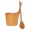 Rento Pisara Design Sauna emmer en lepel - Naturel