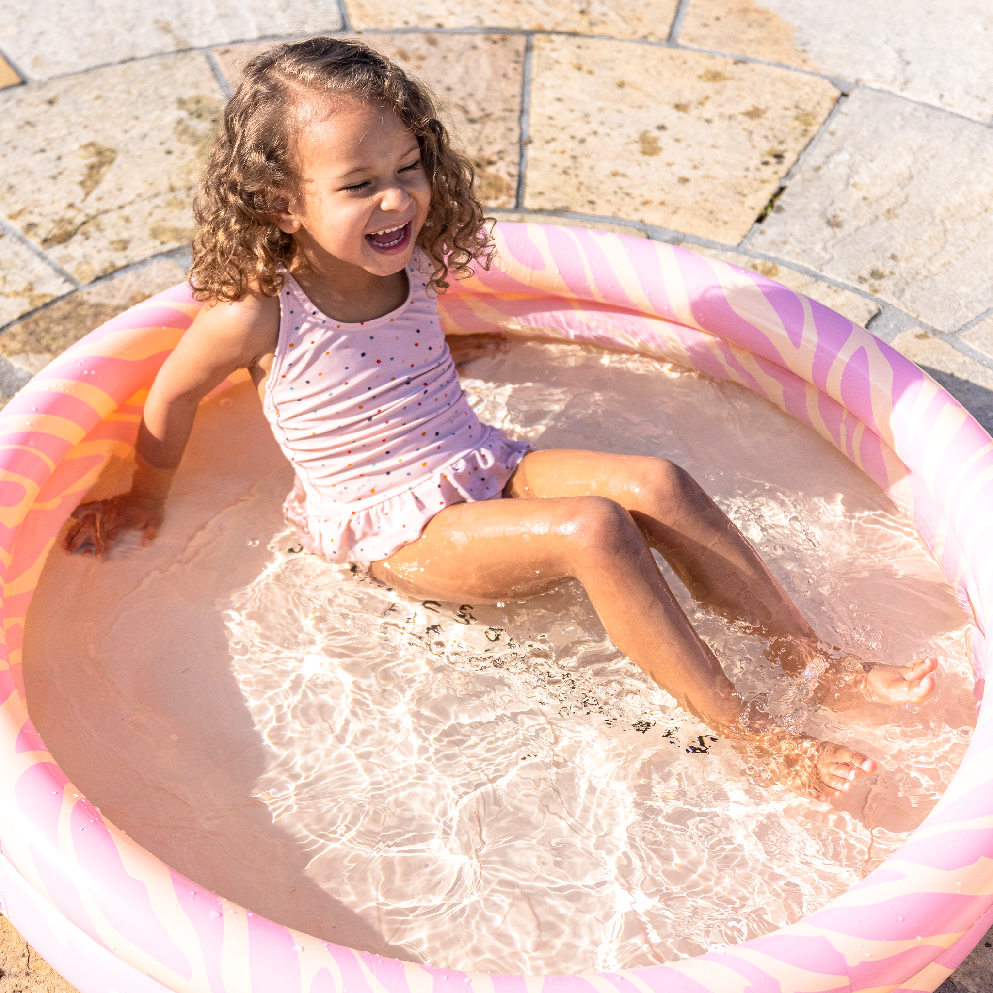 Swim Essentials Baby zwembad Roze zebra 100 cm