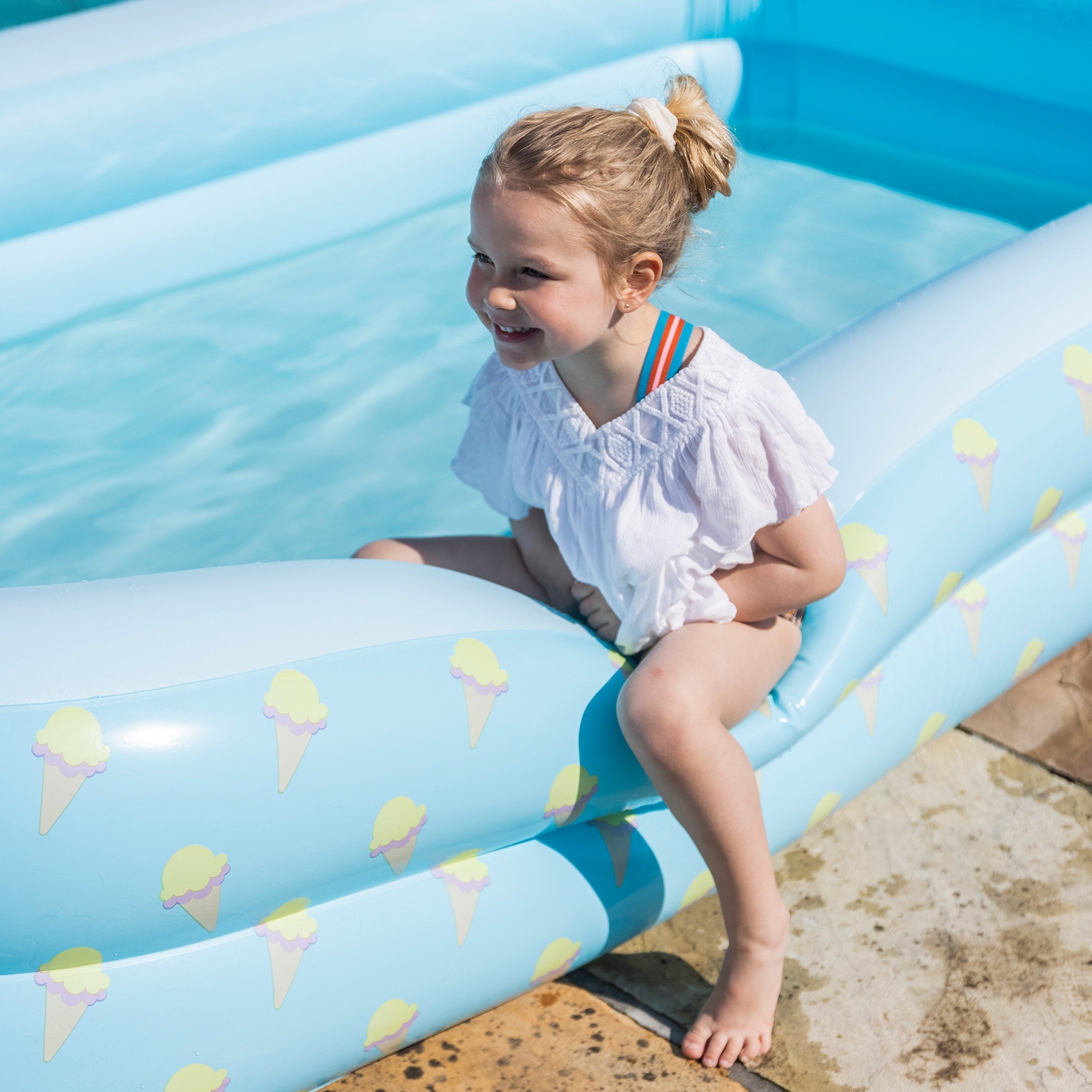 Opblaasbaar zwembad 300 cm ijsjes - Swim Essentials