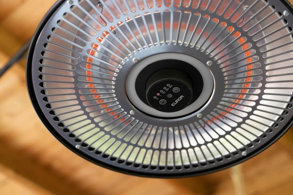 Partytent terrasverwarmer 1500 RC met verlichting - Hangend