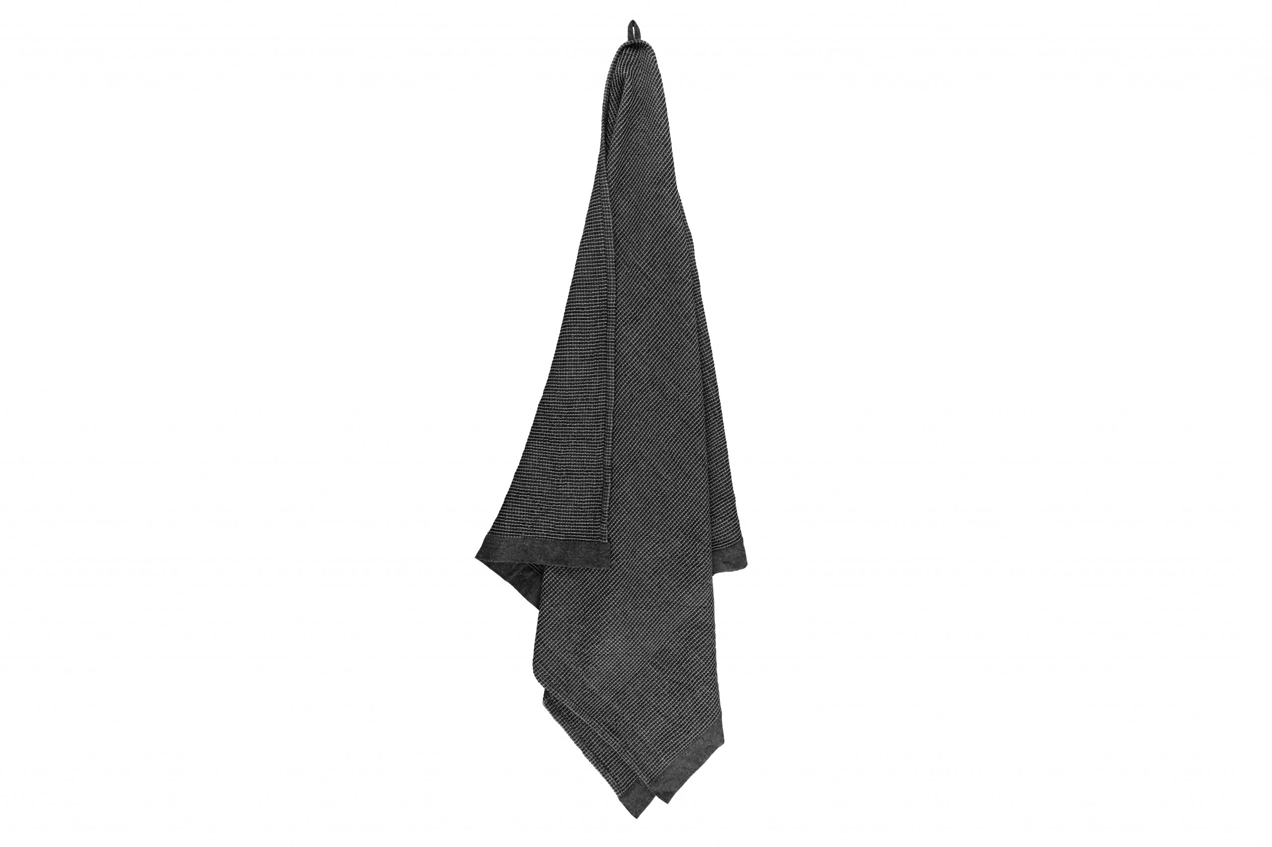 Sauna handdoek zwart/grijs 90x180 cm - Rento Kenno