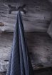 Sauna handdoek zwart/grijs 90x180 cm - Rento Kenno