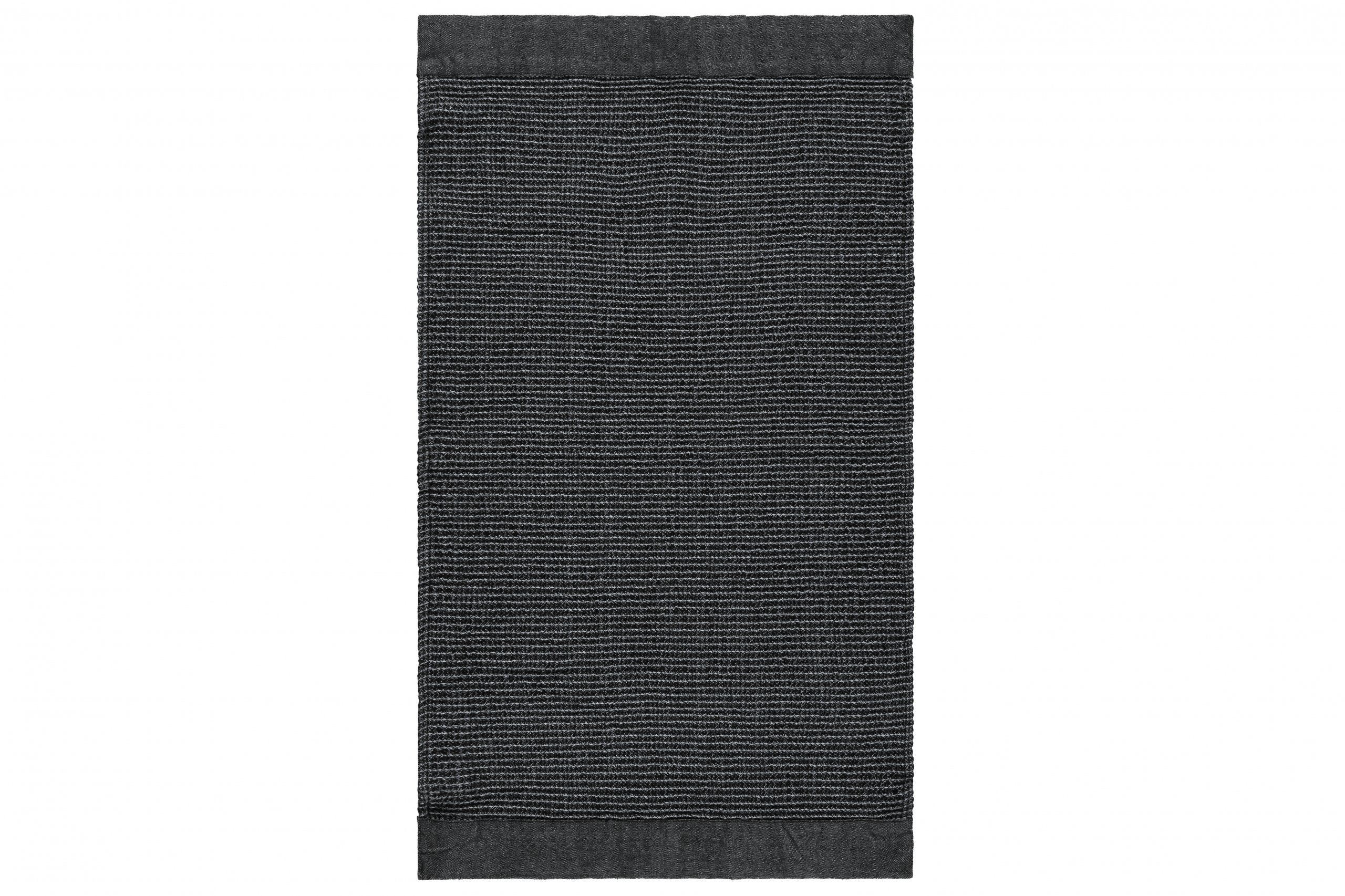 Sauna handdoek zwart/grijs 90x180 cm - Rento Kenno