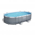 Bestway Power Steel 488 x 305 x 107 cm, inclusief pomp, afdekzeil en zwembadtrap