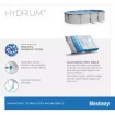 Bestway Hydrium zwembad 610 x 360 x 120 cm, inclusief pomp, zwembadtrap, afdekzeil en grondzeil