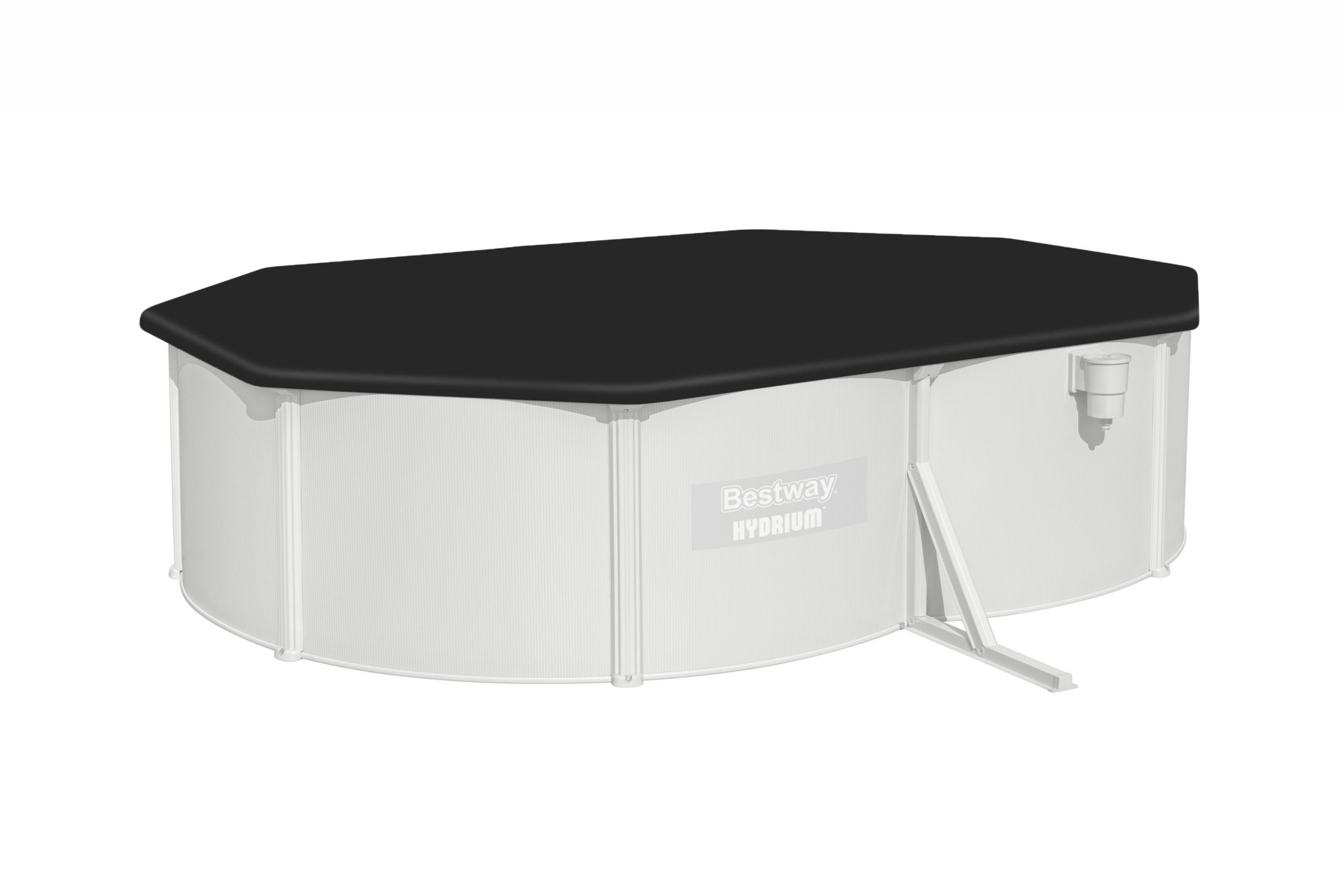Bestway Hydrium zwembad 500 x 360 x 120 cm, inclusief pomp, zwembadtrap, afdekzeil en grondzeil