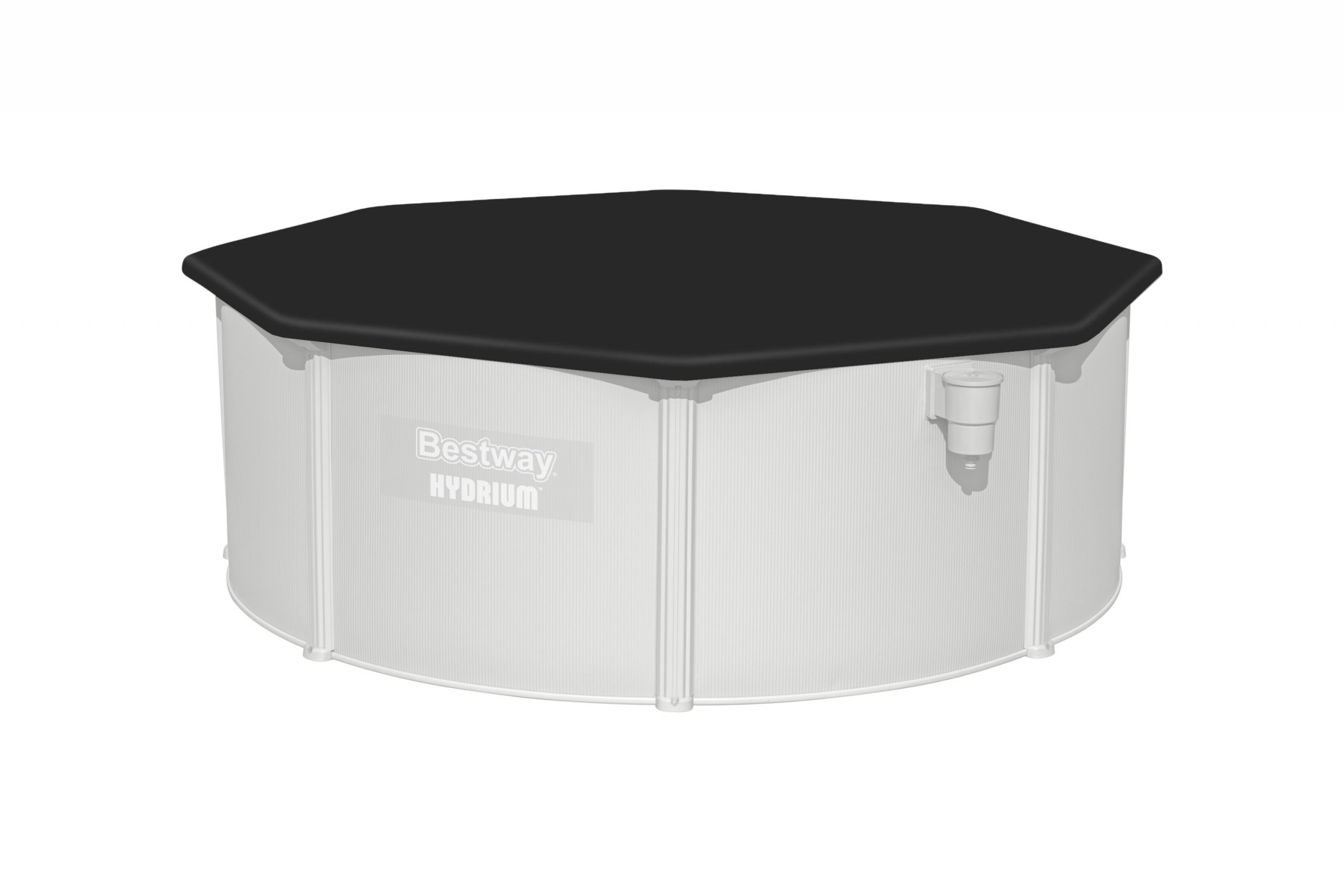 Bestway Hydrium zwembad Ø 360 x 120 cm, inclusief pomp, zwembadtrap, afdekzeil en grondzeil