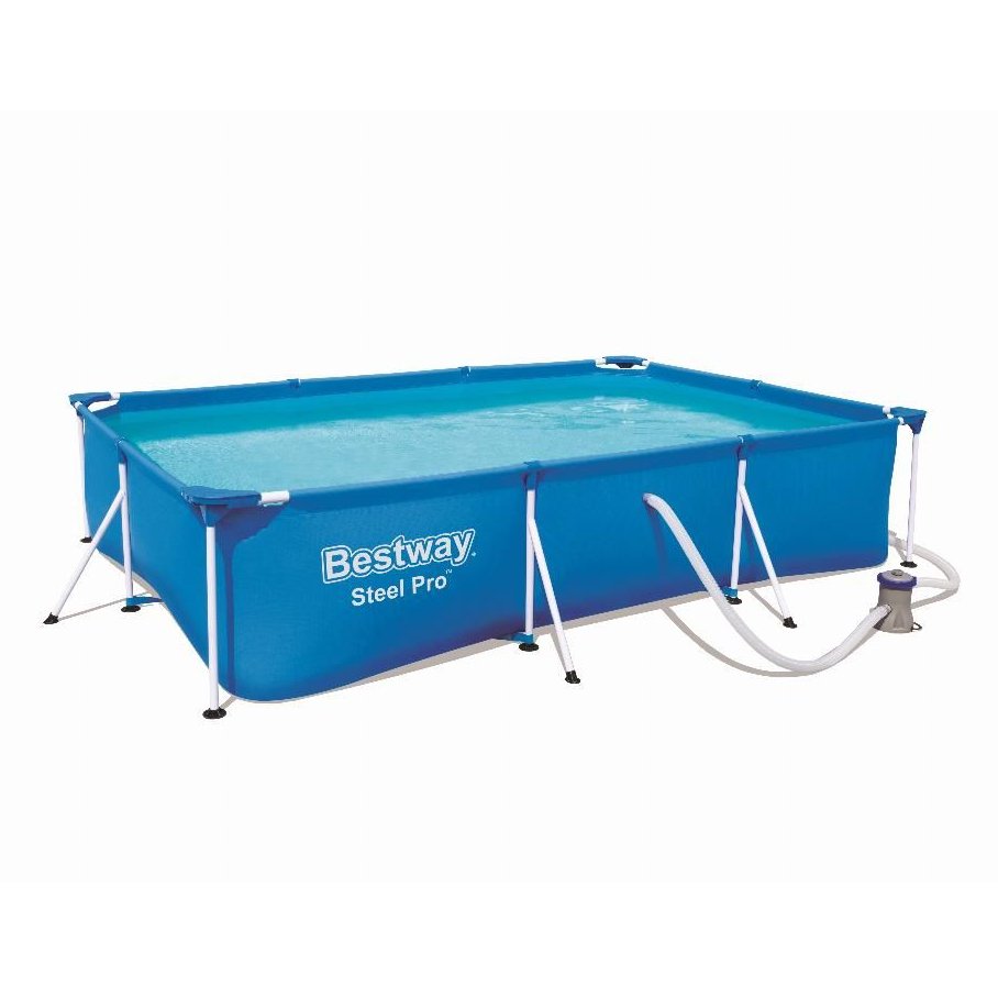 Bestway Steel Pro frame zwembad (300 x 201 cm) met filterpomp