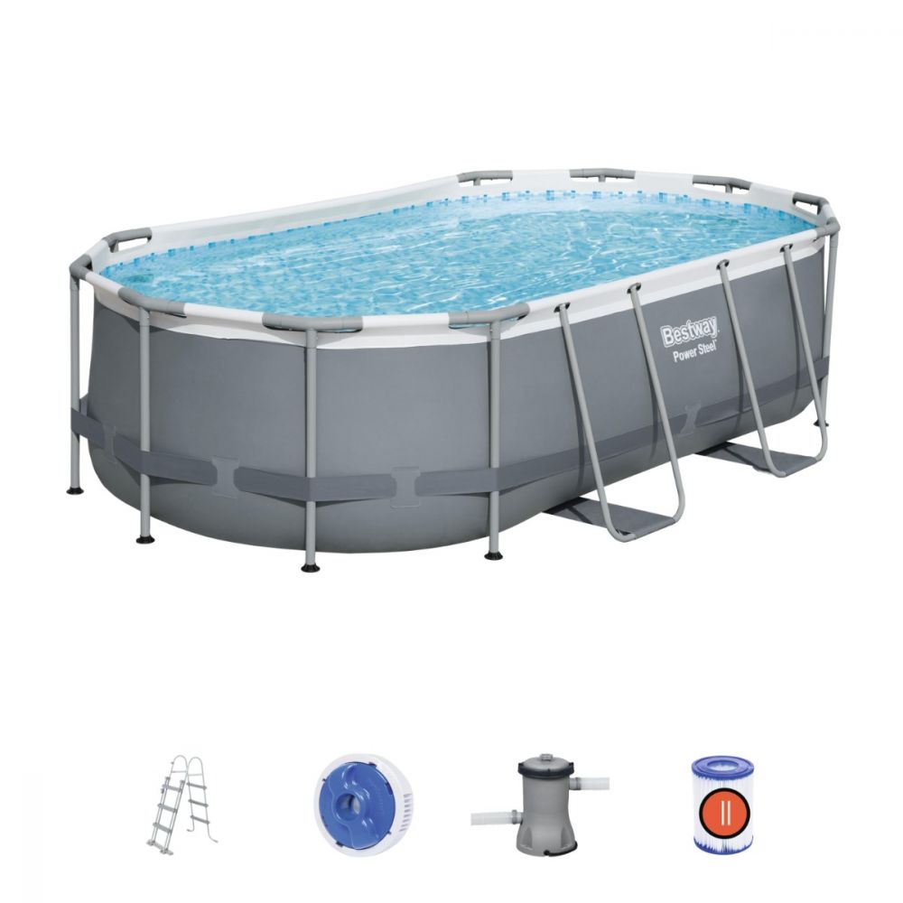 Bestway Power Steel Zwembad Set Levant 427 x 250 x 100 cm