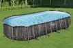 Bestway Power Steel zwembad 732 x 366 x 122 cm, inclusief pomp, afdekzeil en zwembadtrap