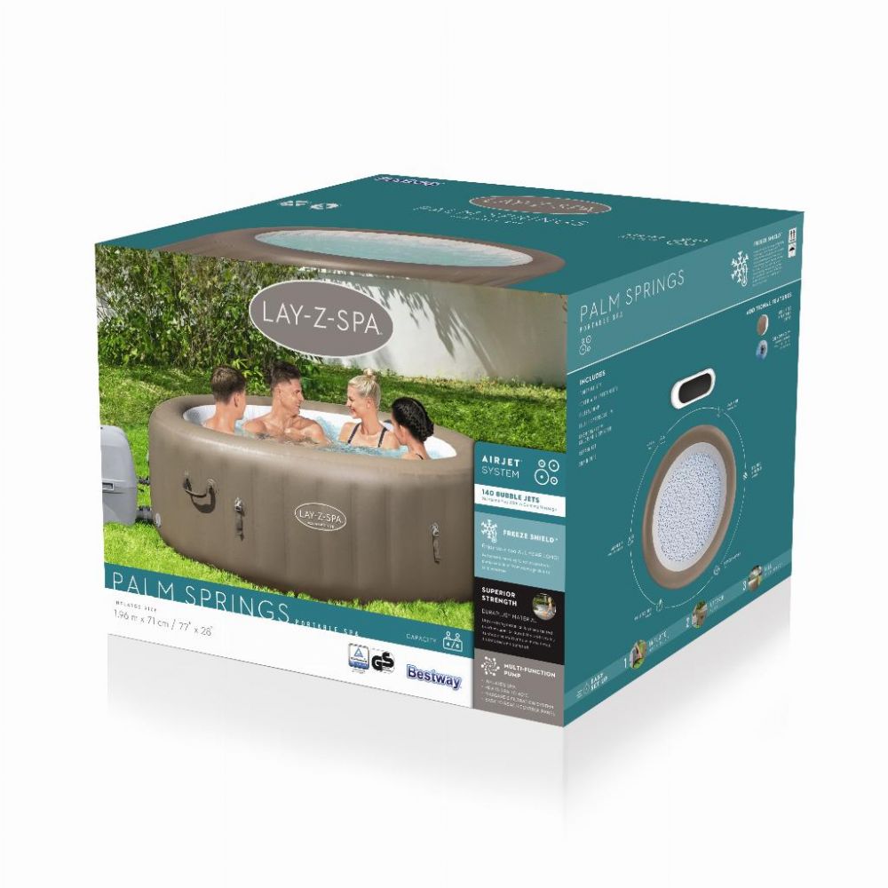 Bestway Lay-Z-Spa Palm Springs voor 4 tot 6 personen