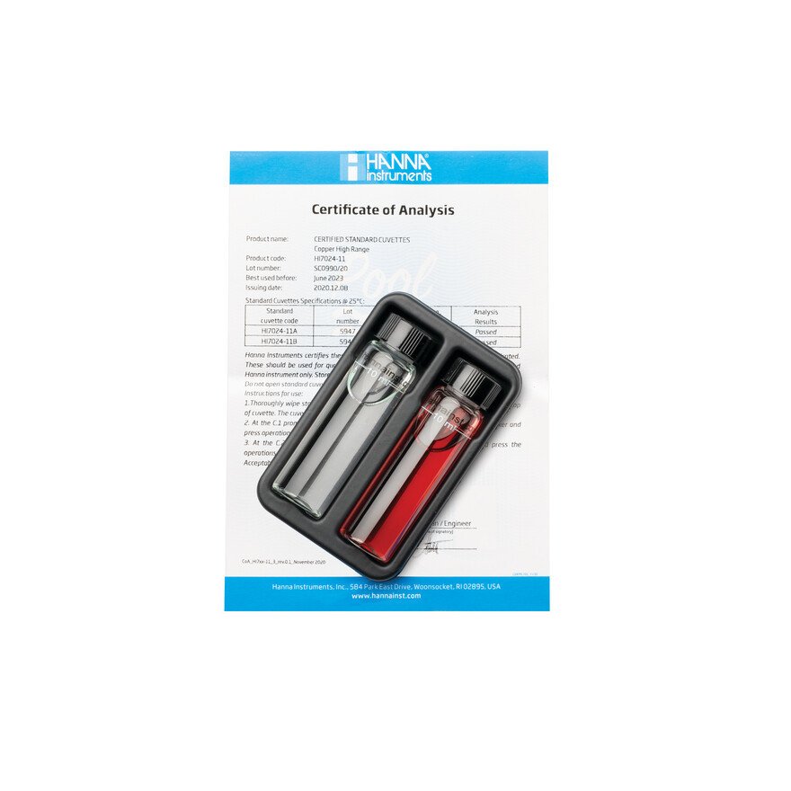 Pool Line kalibratiestandaard voor HI702 (HI7024-11)