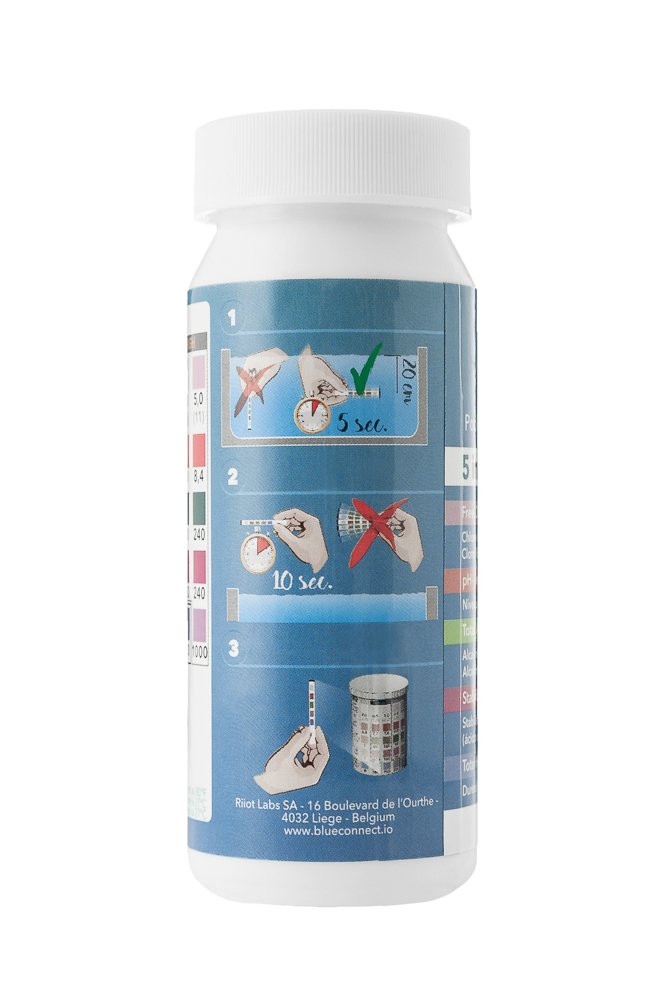 Blue Check teststrips met applicatie