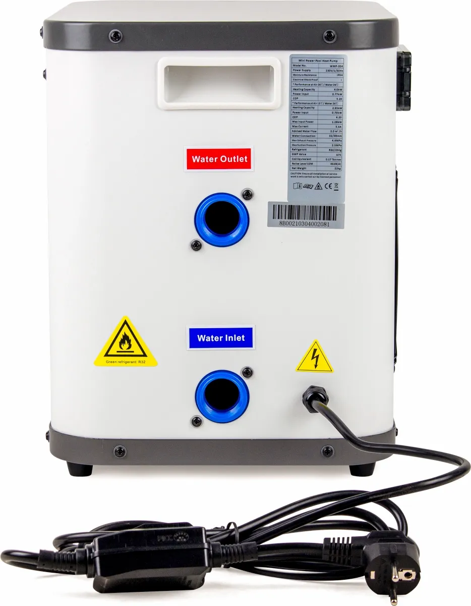 Mini Power 4kW zwembad warmtepomp - W'eau