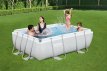 Bestway Power Steel Rectangular zwembad - 282 x 196 x 84 cm - met filterpomp en accessoires