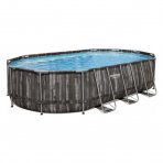Bestway Power Steel Ovaal zwembad - 610 x 366 x 122 cm - met filterpomp en accessoires