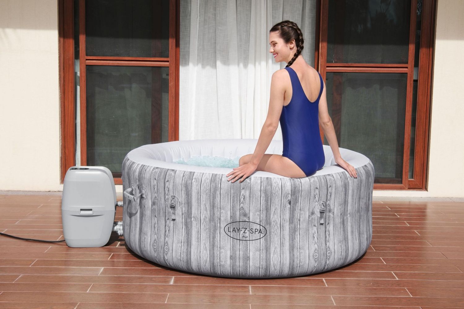 Fiji Bestway Lay-Z-Spa Airjet met Freeze Shield