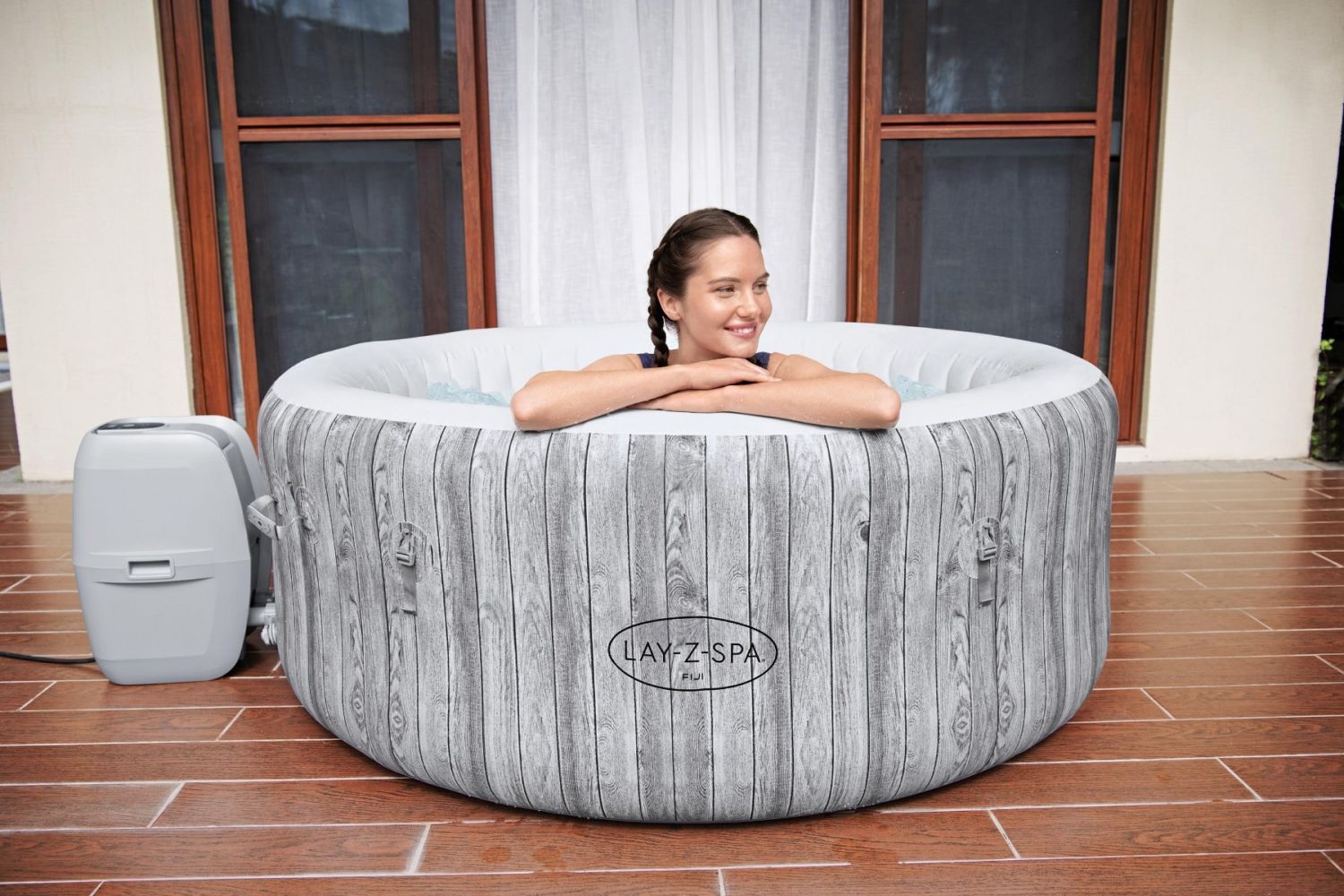 Fiji Bestway Lay-Z-Spa Airjet met Freeze Shield