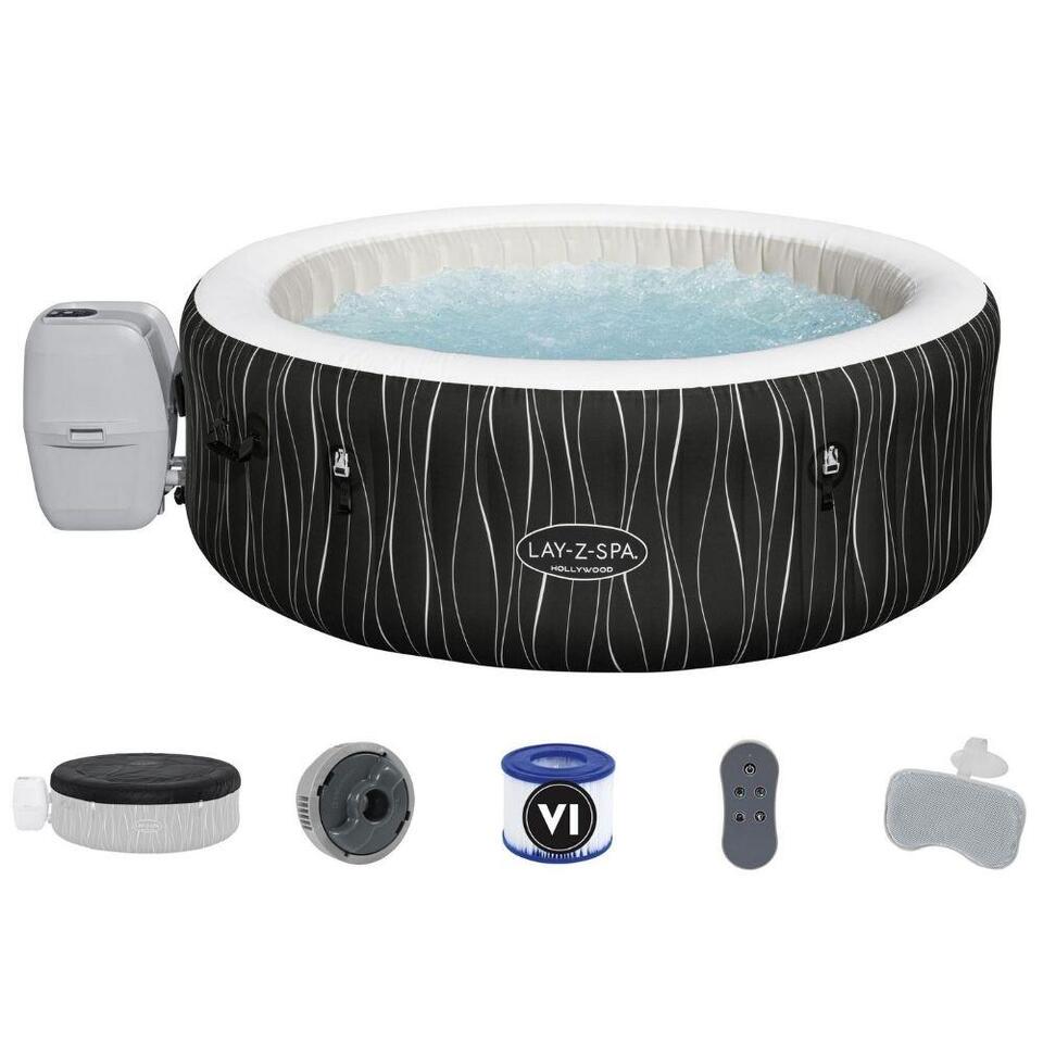 Hollywood Bestway Lay-Z-Spa Airjet met Freeze Shield voor 4 tot 6 personen