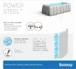 Bestway Power Steel Rectangular zwembad - 282 x 196 x 84 cm - met filterpomp en accessoires