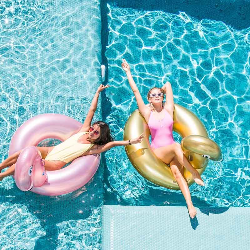 Swim Essentials Rosé gouden Flamingo zwemband | Ø110 cm