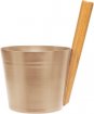 Rento Design Sauna Emmer met lepel - Aluminium Champagne