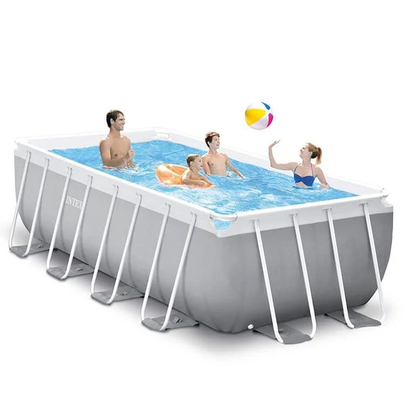 Intex Prism Frame Pool - 400 x 200 x 122 cm - met filterpomp en trap