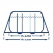Intex Prism Frame Pool - 400 x 200 x 122 cm - met filterpomp en trap