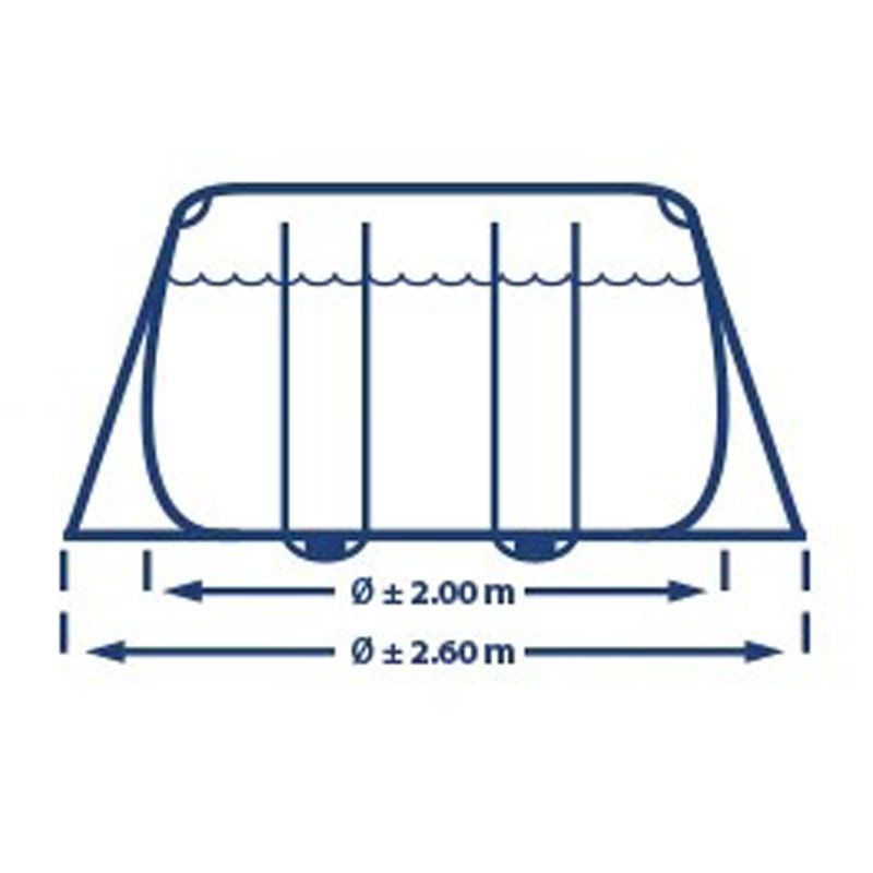 Intex Prism Frame Pool - 400 x 200 x 122 cm - met filterpomp en trap
