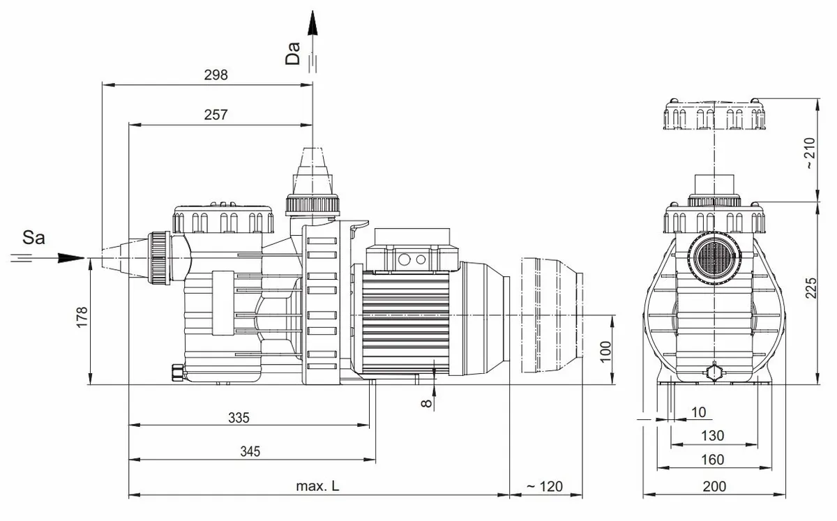 Aqua Vario Plus Variabele Zwembadpomp