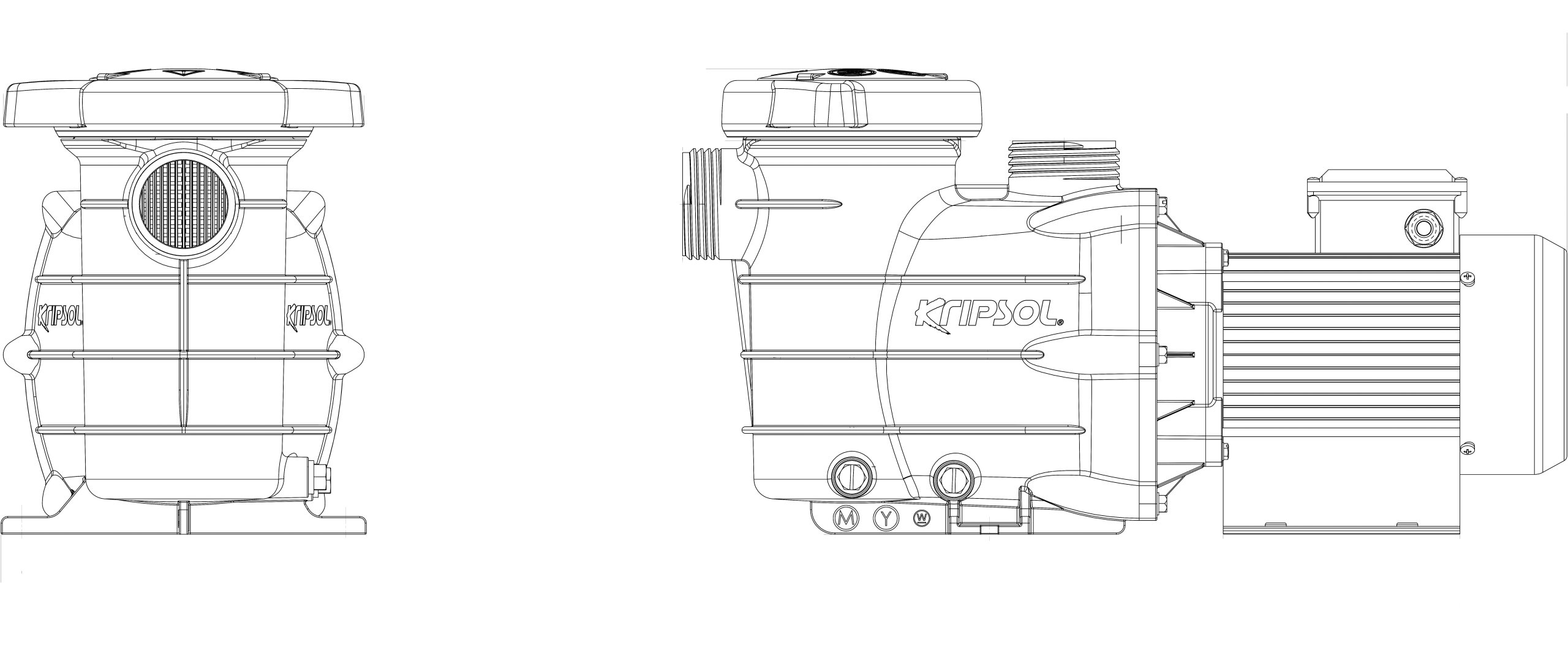 Kripsol S2-150M 1,5 CV 230V mono zwembadpomp