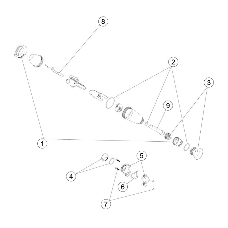 Blue Connect zwart afdekkapje - 4408040315A