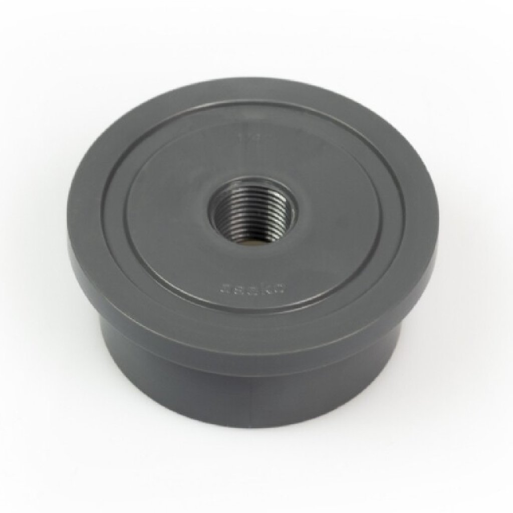 Lijmkop DN50 met 1/4" schroefdraad