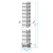 AstralPool 1" 225 mm collectorarmset - 4404010028 - 12 stuks